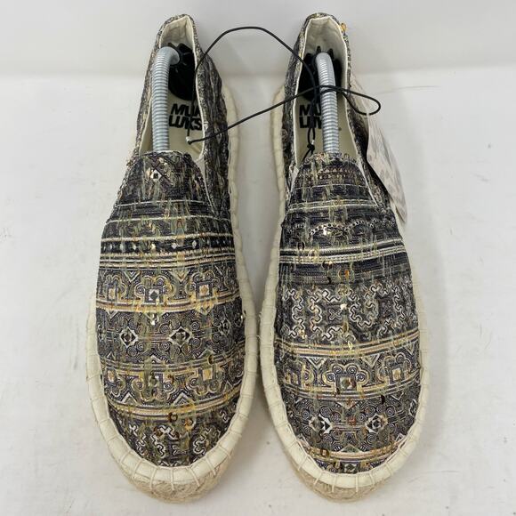 NEW Mukluks Birte Espadrille Flats Sequins Womens Size 7 - Picture 5 of 11